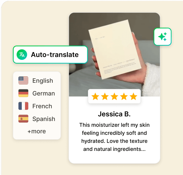 Sync reviews across stores